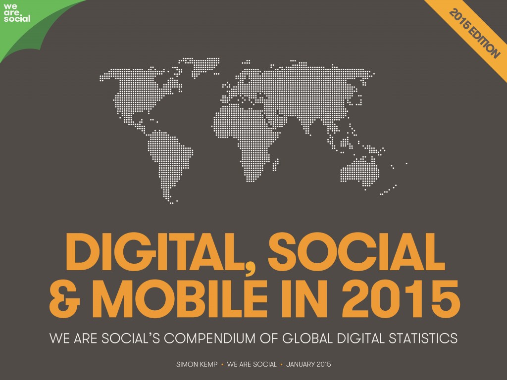 WeAreSocial：2015年社会化媒体、数字和移动业务数据趋势报告