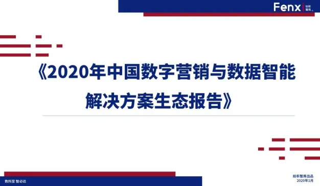 纷析智库：2020年中国数字营销与数据智能解决方案生态报告